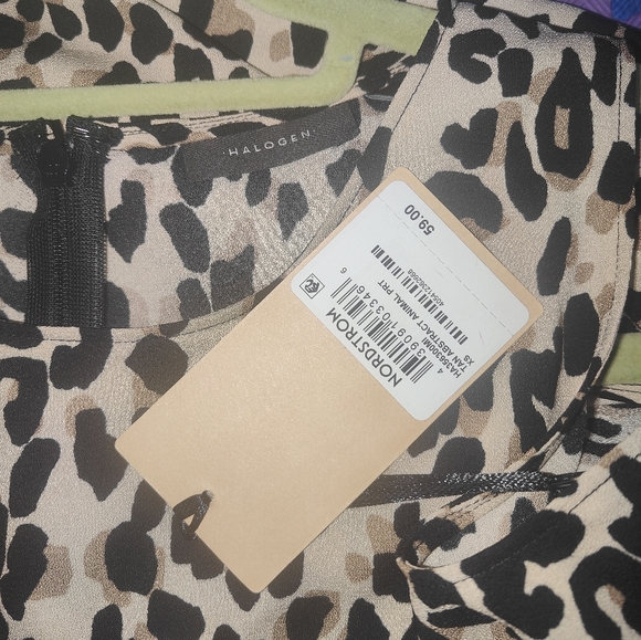 NWT $59 Halogen Leopard Print Dress - Picture 11 of 13